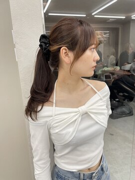 ロンド マーレ 天神大名店(Lond mare) チェリーブラウン/フェミニン/ダークアッシュ/束感/髪質改善