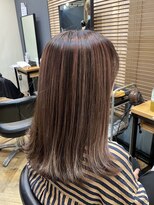 アルター(aL ter)&nbsp;ピンクベージュ［黒髪/ボブルフ/ネビージュ/小顔/ワンレン］