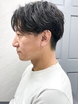 フレームプラス なんば駅前店(FRAME+) 大人のショートツーブロニュアンスパーマシャドウパーマ