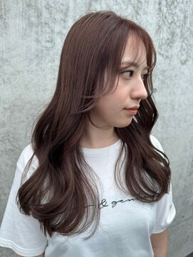 ミュウ(Miiiu) 無造作ウェーブ×アッシュブラウン20代30代40代大人可愛いロング