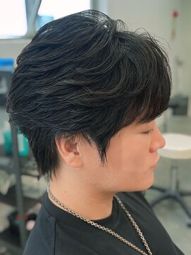 バース バイ ハピネス(BIRTH by happiness) 奈良men'sフェザーショートシースルー　フェザーパーマ