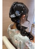 サイド編みおろし