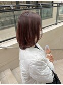 暗くない白髪染め オシャレ艶髪 ピンクブラウンカラー