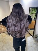 lavender gray balayage