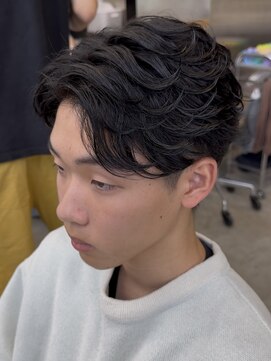 レタッチ バイ フィフス 天神大名(RETOUCH by fifth) 福岡大名メンズフェザーパーマフェザーショートニュアンスパーマ