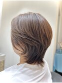 襟足長めのウルフショート