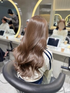 ロンドウル 熊本(Lond ulu) ウェーブミディアムメルティカラー×ブリーチなし韓国【熊本】