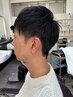 カット（シェービング付）＋グレイカラー（白髪染め）