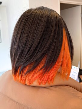 ニューヨークニューヨークマザーズ(NYNY Mothers) 派手髪インナー/推し活オレンジ/ビビット/ボブ