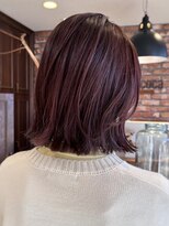 ボコカ(bococa)&nbsp;【macana】レイヤーピンクブラウンブリーチ無しボブ登戸