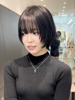 ロンドシエル 横浜(Lond ciel)&nbsp;オリーブグレー/レイヤーカット/クラゲヘア/顔周り/横浜