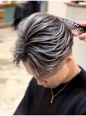 バレイヤージュ20代30代40代◎シャドールーツフェザーパーマ