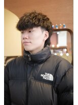 エディ(Edy)&nbsp;メンズツイストスパイラルパーママッシュウルフ眉毛カット