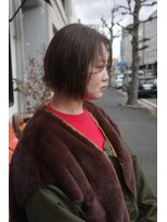 チャプター 問屋町(chapter)&nbsp;髪質改善ミニボブパツっとボブブリーチなし透明感ケアカラー