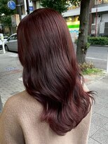 ヘアーアイスカルテット(HAIR ICI QUARTET)&nbsp;ブリーチ無しカラー◎春の艶感チェリーレッドで大人可愛い透明感
