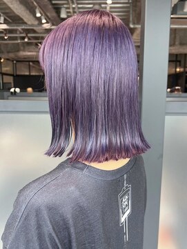 アルバム 新宿(ALBUM SHINJUKU) ピンクヘアー秋色透明感カラーボブルフワンレン_ba536141