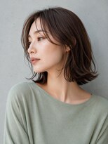 スリーランドメゾン 鶴見区横堤(THREELAND maison)&nbsp;ミルクティーブロンド/ダークブルー/デジタルパーマ/鶴見区横堤