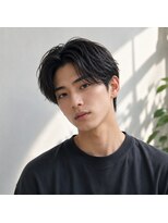 ヘアーメイク スリー(Hair Make 3) 韓国マッシュセンターパートダウンパーマニュアンスパーマウルフ