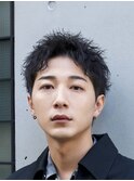 渋谷メンズパーマルーズショートアクティブショートツイスパ緩め
