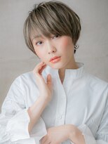 カバーヘア 上尾西口店(COVER HAIR)&nbsp;ヘーゼルアッシュモードハンサムショートマッシュ20代30代W上尾