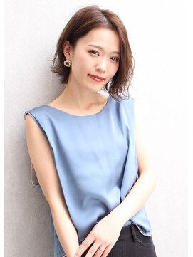 アプシー 南が丘本店(apsee) 肩上シンプル大人ボブ　30代/40代 大人女性向け