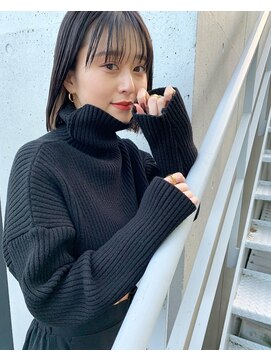 ミンクス 原宿店(MINX) ボブ　透け感　インナーカラー　ベージュ