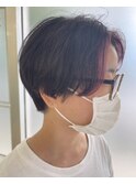 ハンサムショート×フェイスフレーミング