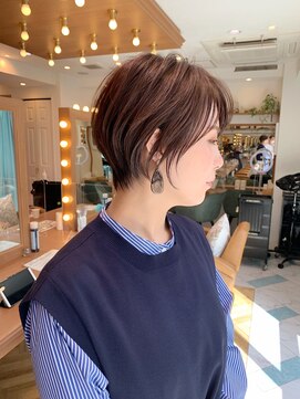 ロンド パルティール 大宮(Lond partir) 【石田勇士郎】インナーカラー髪質改善厚めバングスリークボブ