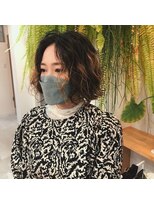 アクセヘアー 町田(acce hair)&nbsp;ハイライト毛へのブリーチパーマ