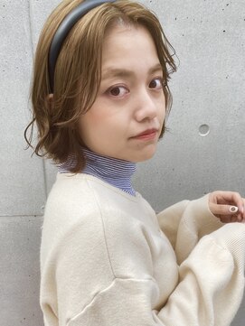 ネオリーブカップ 町田店(Neolive capu) ぷつっとボブ ＊ センターパート【ボブ/イヤリングカラー】