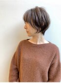 小顔効果抜群☆丸みショート