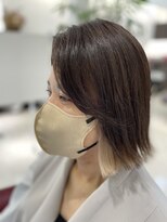 ヘアーアンドネイルサロン キララ(hair&nail salon KIRARA)&nbsp;インナーカラー、切りっぱなしボブ