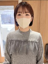 ラミエ バイ メルト 吉祥寺(lamie by melt)&nbsp;"久保田"ミニボブぷつっとカットシースルーバング顔まわりカット