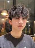 【farfara】メンズ/緩めパーマ(問屋町テラス)平松 伸一