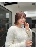 インナーカラー×ボブ