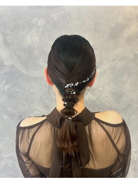 エクラ(ecla) 【ヘアセット】銀箔ダウンスタイル