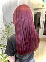 エスハートオブヘアー 植田店(ES Heart of HAIR)&nbsp;派手髪　ビビットピンク