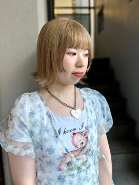 テテ ニコ(tete nico) 【大前晴奈】ミルクティーベージュ×顔まわりレイヤー