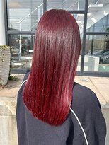 ヘアーアンドエステ ハラダ 滝ノ水店(Hair&Esthe Harada)&nbsp;ダブルカラー/ピンクレッド/艶髪