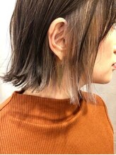 ジェーアンドビー(J&B) 20代30代大人可愛いナチュラルインナーカラ―小顔べージュボブ