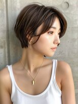 ブロッサム 保谷(Blossom)&nbsp;20代30代夏トレンド☆丸みショートボブ/透明感ミルクティー