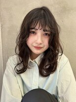 ロンド パルティール 大宮(Lond partir)&nbsp;くびれヘア/アプリコットオレンジ/ハイライトカラー/ボブ/大宮