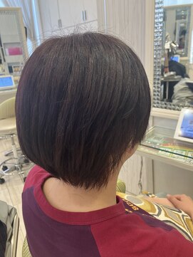 ビス ヘア アンド ビューティー 西新井店(Vis Hair＆Beauty) ブリーチなしワインレッドカラー