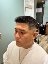 スタンドバーバー 柏(STAND BARBER)&nbsp;MEN’S HAIR/ブルーブラック/フェザーパーマ/ 柏
