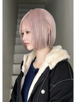 サイ(sai)&nbsp;xカット/ホワイトグレージュ/レイヤーカット/チェリーブラウン