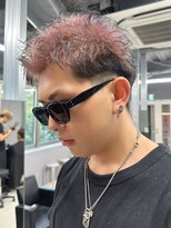 エルマーク 京都駅前(L-MARK)&nbsp;スパイキーショート/アップバング/ツーブロック/メンズ/眉毛