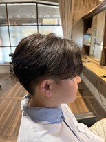 メンズココ 日本橋店(MENS COCO)&nbsp;ナチュラルセンターパート ニュアンスパーマ