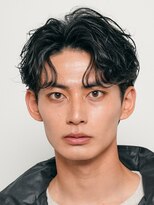 フィフス 大分(fifth)&nbsp;大分シャドウパーマメンズカットラウンドマッシュセンターパート