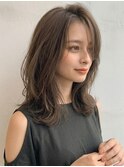 大人可愛いミディアム20代30代40代◎前髪ありくびレイヤー北戸田