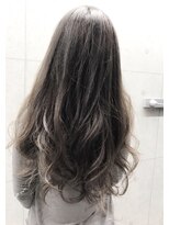 エルエーヘアー(L.AHAIR)&nbsp;透け感グレージュロング